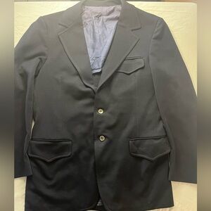 Sears Men's Navy Blazer with Notch Lapel